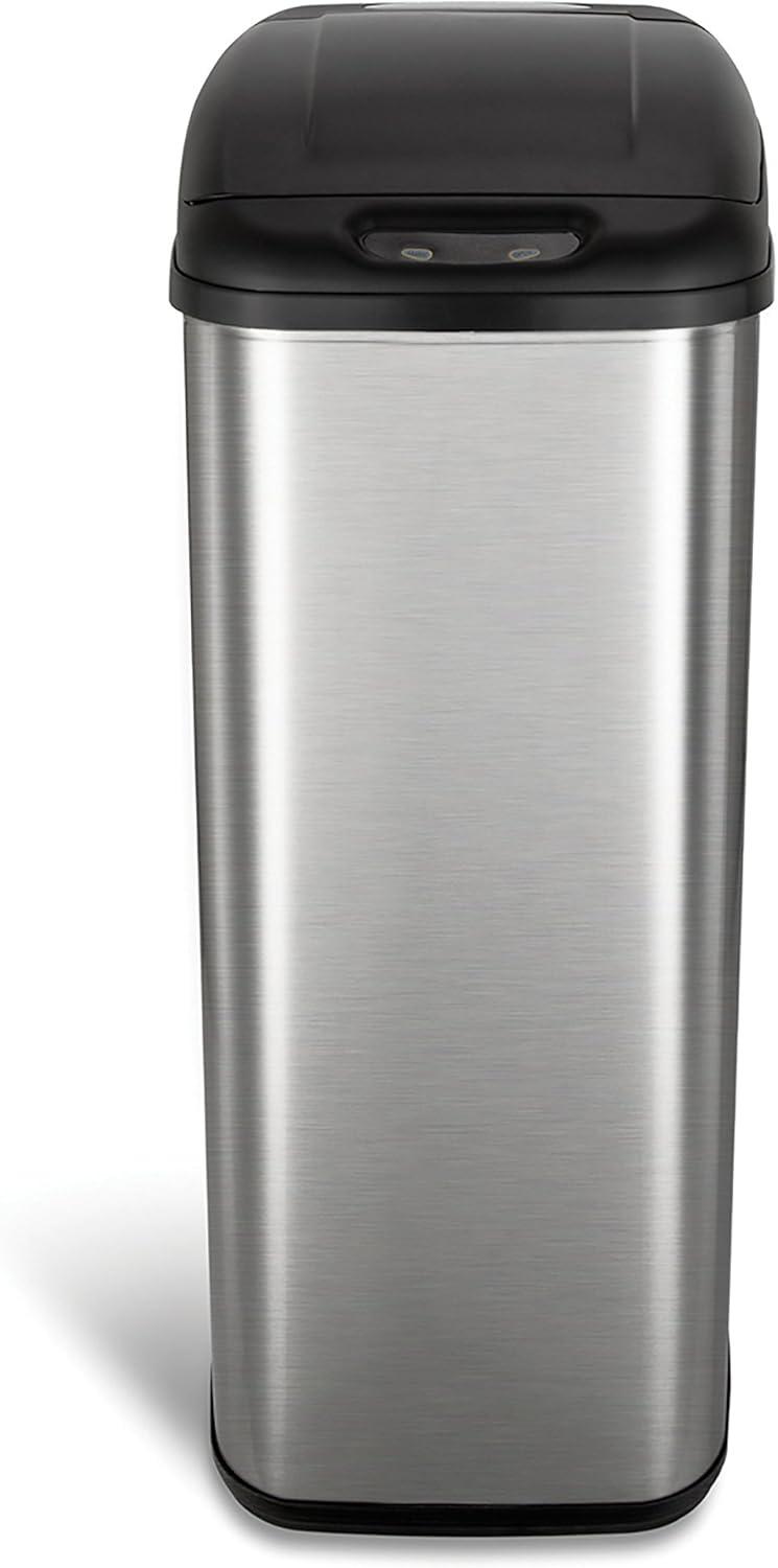 image:imageNINESTARS DZT506 The Original Automatic Motion Sensor Trash Can 132 Gal 50 L Stainless Steel