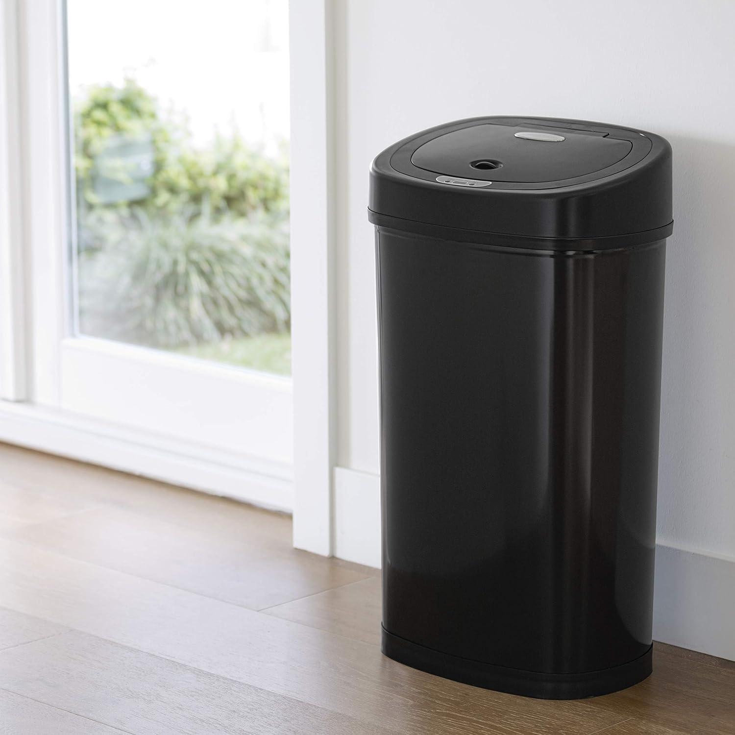 image:imageNINESTARS DZT509BK The Original Automatic Motion Sensor Trash Can 132 Gal 50 L Black