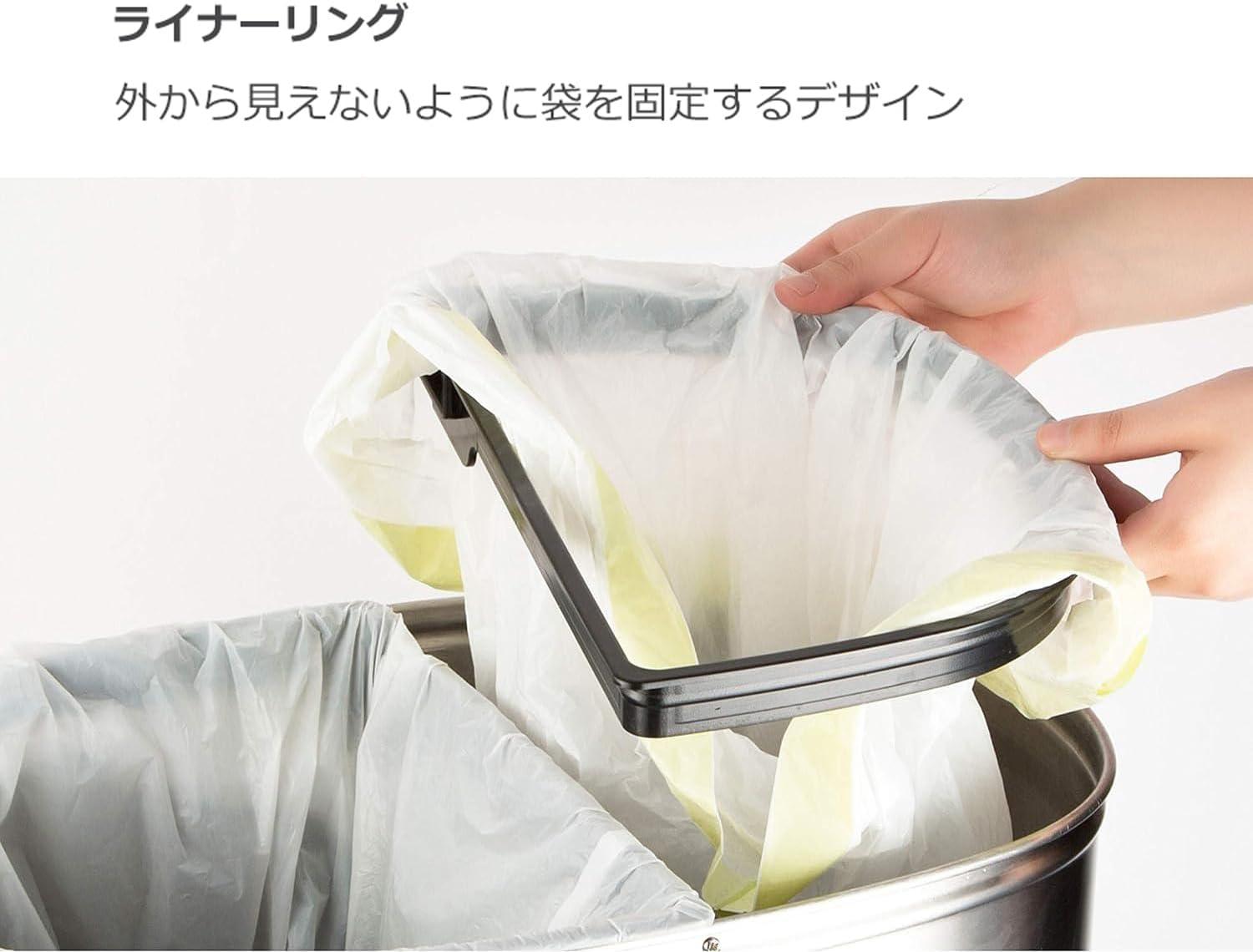 image:imageNinestars DZT7011R Automatic Touchless Motion Sensor SemiRound Trash CanRecycler 185 Gal 70 L Stainless Steel13 Gal