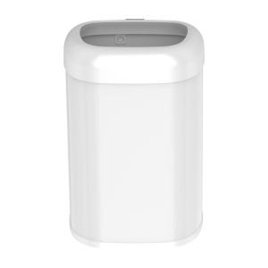 Ninestars 21 Gallons Open Top Trash Can, Large Trash Can for Commercial, Household Office, 80 Liter Stainless Steel Large Garbage Bin (21 Gallon Open Top White)(21 Gallon Open Top White)